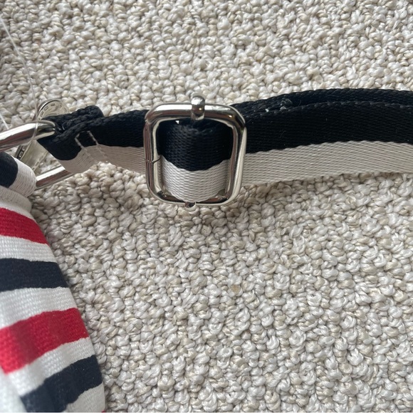 NEW Brighton LOVE SCROLL Canvas Love White/Black/Red Heart Crossbody Bag NWT - Picture 7 of 9